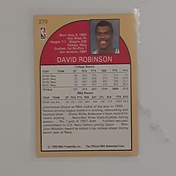 DAVID ROBINSON BASKETBALL CARDS - Picture 7 of 13
